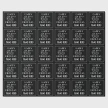 GLÜCKLICHER 65. GEBURTSTAG; Art-Déco-Stil mit Indi