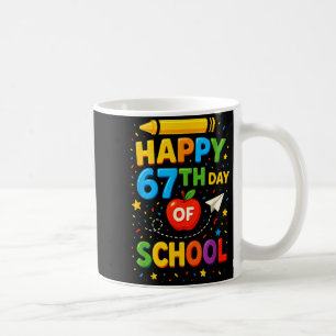 Glücklicher 67. Schultag Lustiger Lehrer Schüler M Kaffeetasse