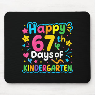 Glücklicher 67. Tag im Kindergarten-Schul-Meme 67  Mousepad