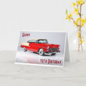 GLÜCKLICHER "70." GEBURTSTAG AN EINEN KLASSISCHEN KARTE (Gelbe Blume)