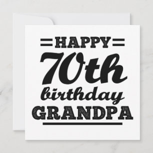 glücklicher 70. Geburtstag Großvater Save The Date