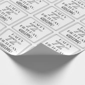 GLÜCKLICHER 72. GEBURTSTAG; Art-Déco-Stil; Individ Geschenkpapier (Ecke)