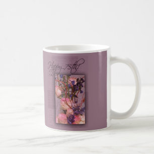Glücklicher 75. Geburtstag - besonders angefertig Kaffeetasse