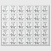 GLÜCKLICHER 79. GEBURTSTAG; Art-Déco-Stil; Individ Geschenkpapier (Flach)