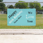 Glücklicher 80. Geburtstag auf Verkauf Banner (Insitu)