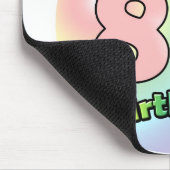 Glücklicher 80. Geburtstag (Rose) Mousepad (Ecke)