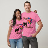 Glücklicher 80. Geburtstags-T - Shirt (Unisex)