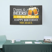 Glücklicher 90. Geburtstag Banner Gelb (Messeveranstaltung)