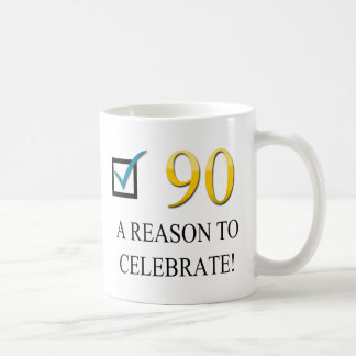 Glücklicher 90. Geburtstag Kaffeetasse