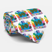 Glücklicher 90. Geburtstag mit Ballonen Krawatte (Gerollt)