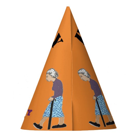 GLÜCKLICHER 90. GEBURTSTAG PARTYHÜTCHEN (Rückseite)