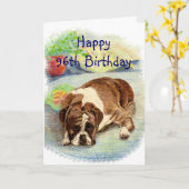 Glücklicher 96. Geburtstag erhalten aufgeregten Karte (Gelbe Blume)