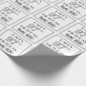 GLÜCKLICHER 97. GEBURTSTAG; Art-Déco-Stil; Individ Geschenkpapier (Ecke)