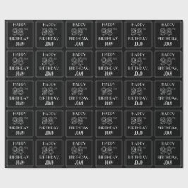 GLÜCKLICHER 98. GEBURTSTAG; Art-Déco-Stil mit Indi Geschenkpapier