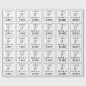 GLÜCKLICHER 9. GEBURTSTAG; Art-Déco-Stil; Individu Geschenkpapier (Flach)