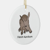 Glücklicher Aardvark Keramikornament (Rechts)