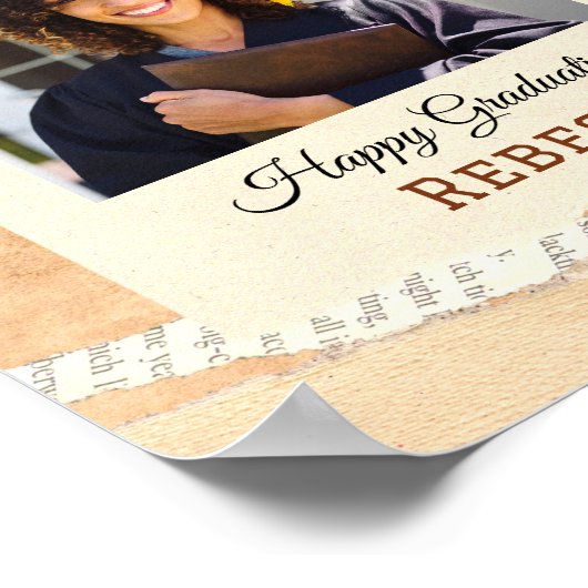 GLÜCKLICHER ABSCHLUSS 2024 POSTER (Ecke)