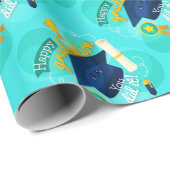 Glücklicher Abschluss, dass du es getan hast Geschenkpapier (Rolleneckpunkt)