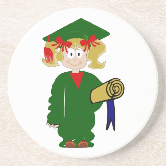 GLÜCKLICHER ABSCHLUSS GETRÄNKEUNTERSETZER (Vorne)