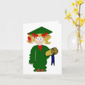 GLÜCKLICHER ABSCHLUSS KARTE (Gelbe Blume)