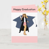 Glücklicher Abschluss Karte (Gelbe Blume)