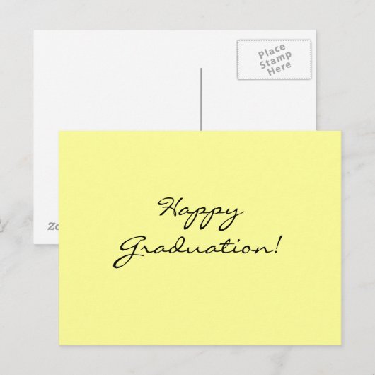 Glücklicher Abschluss! Postkarte (Vorne/Hinten)