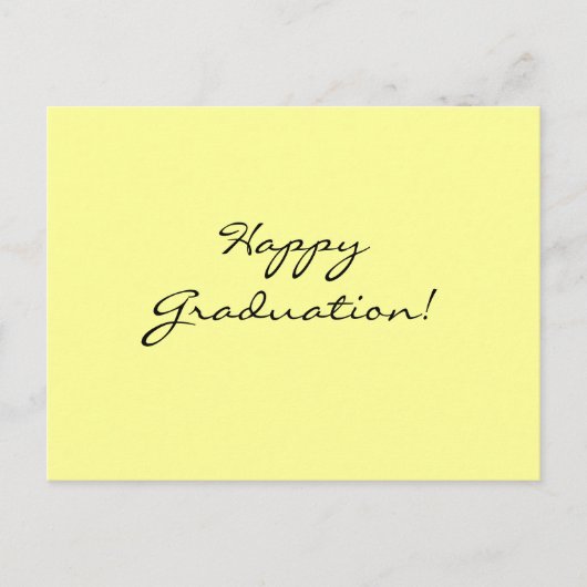 Glücklicher Abschluss! Postkarte (Vorderseite)