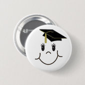 Glücklicher Absolvent Button (Vorne & Hinten)