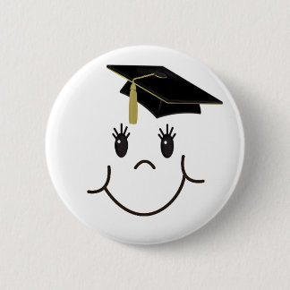 Glücklicher Absolvent Button