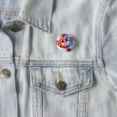 Glücklicher Affe Dschungel Vibes Button (Beispiel)