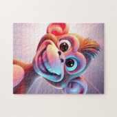 Glücklicher Affe Dschungel Vibes Puzzle (Horizontal)
