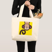 GLÜCKLICHER AFFE JUMBO STOFFBEUTEL (Vorderseite (Produkt))