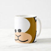 Glücklicher Affe Kaffeetasse (VorderseiteRechts)