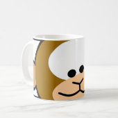 Glücklicher Affe Kaffeetasse (Vorderseite Links)