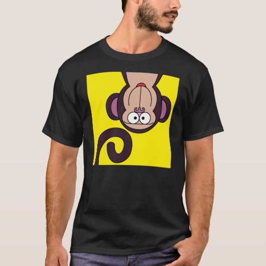 GLÜCKLICHER AFFE T-Shirt (Vorderseite)