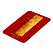 Glücklicher Affen Jahr 2016 Grußmagazin V Magnet (Linke Seite)