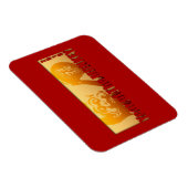 Glücklicher Affen Jahr 2016 Grußmagnet 1 Magnet (Rechte Seite)