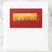 Glücklicher Affenjahr 2016 Vertikaler Sticker 2 (Tasche)