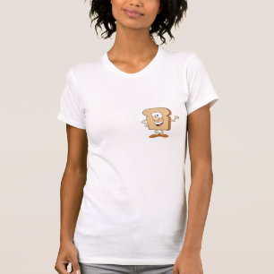 glücklicher alberner Brot Toast Cartoon T-Shirt