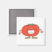 glücklicher alberner Cartoon Magnet (Vorderseite/Rückseite)