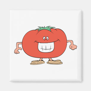 glücklicher alberner Cartoon Magnet