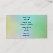 Glücklicher als ein Einhorn, das Kuchen auf einem Visitenkarte (Rückseite)