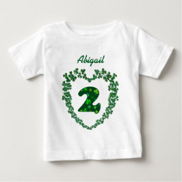 Glücklicher am 17. März 2. Geburtstag V02A St. Baby T-shirt