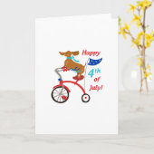 Glücklicher amerikanischer Unabhängigkeitstag Karte (Gelbe Blume)