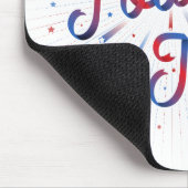 Glücklicher amerikanischer Unabhängigkeitstag Mousepad (Ecke)
