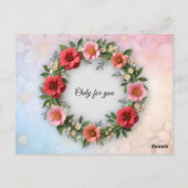 Glücklicher Anlass Postkarte (Rückseite)