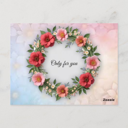 Glücklicher Anlass Postkarte (Rückseite)