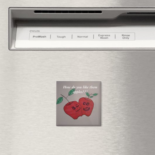 glücklicher Apfelmagnet Magnet (In Situ (Geschirrspüler))