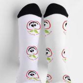 Glücklicher Apfelween Jack O'lantern Donner_Cove Socken (Oben)