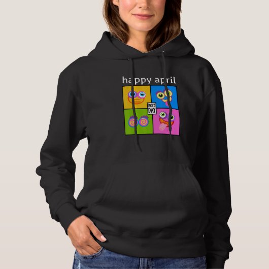 Glücklicher April Fool's Day 1. April 2022 Prank Hoodie (Vorderseite)